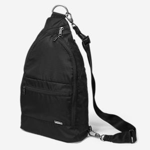 Eddie Bauer Unisex Black Convertible Sling Pack